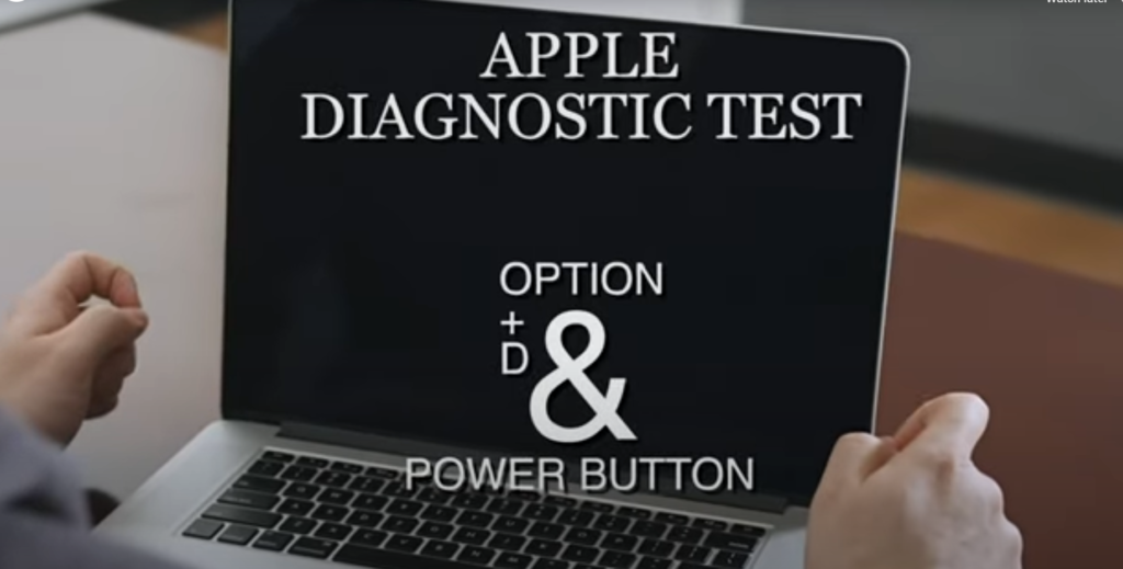 How to access Apple Diagnostics using the power button and key combination on your MAC