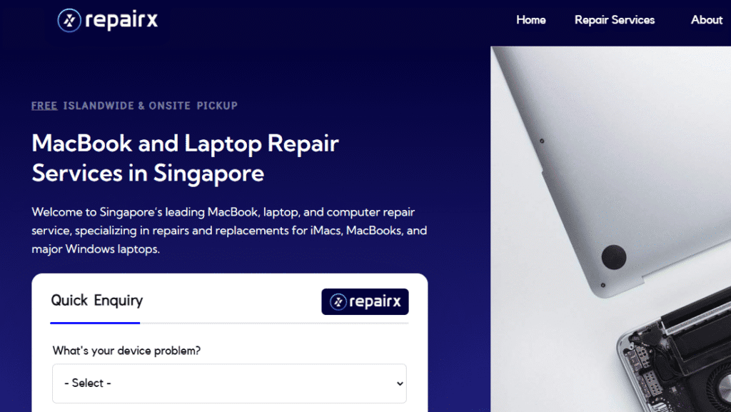 repairx macbook and laptop repair services in woodlands